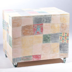 Malovaný vyřezávaný box